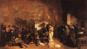 Gustave Courbet Teh Painter's Studio; A Real Allegory painting